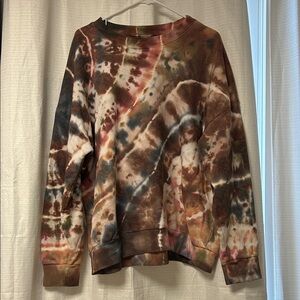 No Boundaries Tie-Dye Crew Neck Sweater